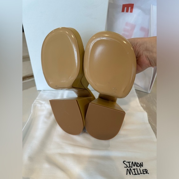 SIMON MILLER Yellow Slice Heeled Sandals size 38 - Picture 4 of 6